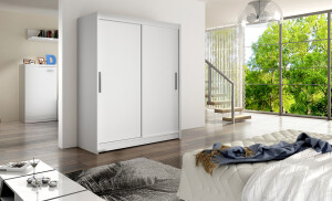 Product detail of ArtAdrk Šatní skříň DENVER DV01 | bílá 150 cm