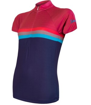 Product detail of Dámský cyklistický dres Sensor  Cyklo Summer Stripe Blue/Lilla M