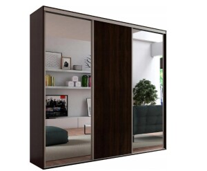 Product detail of ArtMadex Šatní skříň GRANDE 277 | čokoládová se zrcadlem Barva: Dub sonoma čokoláda, Provedení: Grande 277 se 2 zrcadly