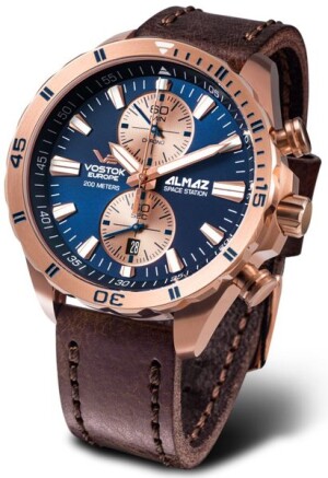 Product detail of Vostok Europe Almaz Chrono Line 6S11-320B660