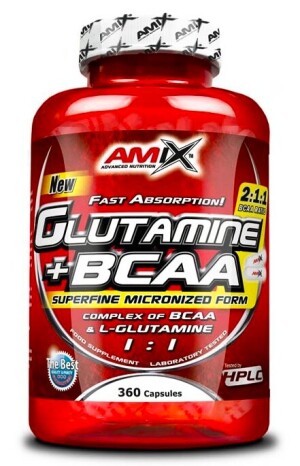 Product detail of Amix Nutrition L-Glutamine + BCAA 360 kapslí