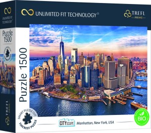 Product detail of Puzzle Cityscape: Manhattan, New York, USA 1500 dílků - Trefl