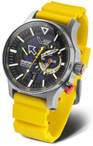 Product detail of Vostok Europe Expedition North Pole Solar Power 24h VS57-595A735S - Žlutý silikonový řemínek