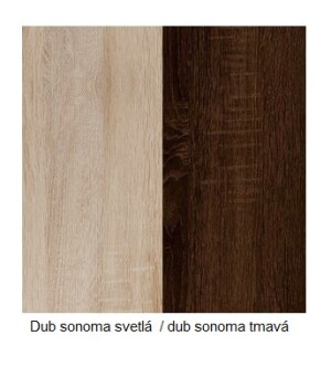 Product detail of ArtCross Sada polic SOLAR | SLR 02 Barva: Dub sonoma světlá / dub sonoma tmavá