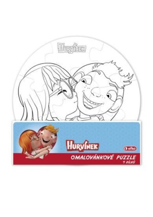 Product detail of Hurvínek - omalovánkové puzzle 9 dílků/kruh