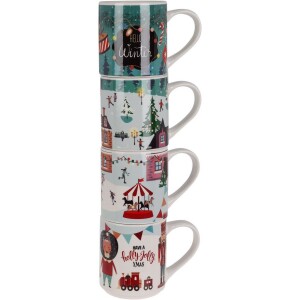 Product detail of 4dílná sada hrnků Winter, 265 ml, porcelán