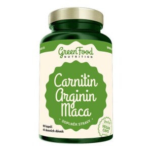 Product detail of GreenFood Carnitin Arginin Maca 90 kapslí