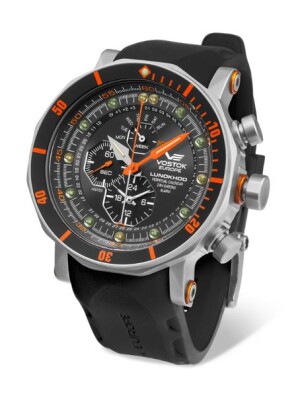 Product detail of Vostok Europe Lunochod-2 Multifuncional Line YM86/620A506 - Černý silikonový řemínek