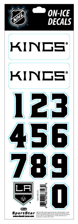 Product detail of Čísla na helmu Sportstape  ALL IN ONE HELMET DECALS - LOS ANGELES KINGS