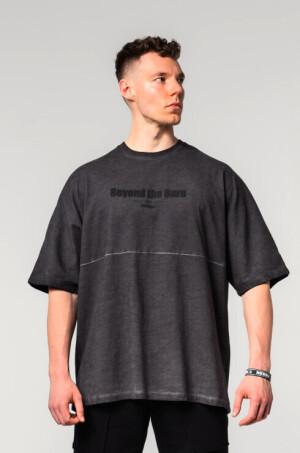 Product detail of Pánské tričko Nebbia  Washed-off Oversized Heavyweight Cotton T-shirt NO SHORTCUTS Black L