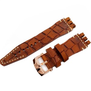 Product detail of Kožený řemínek Vostok Europe Croco pro Energia NH35-575B281 - okrově hnědý/zlatá spona