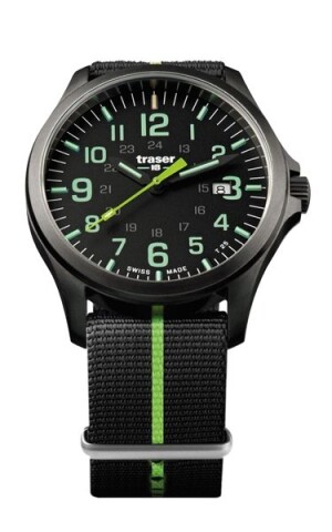 Product detail of Traser P67 Officer Pro GunMetal Black/Lime Nato