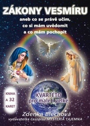Product detail of Zákony Vesmíru, KVARTETO pro malé i velké - kniha + 32 karet - Zdenka Blechová
