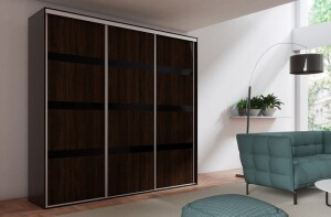 Product detail of ArtMadex Šatní skříň GRANDE 277 | čokoládová páska lacobel