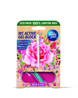 Product detail of Ambipur WC Active gel-blok růže & lilie 45 g