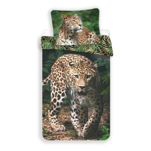 Product detail of Jerry Fabrics Bavlněné povlečení Leopard green, 140 x 200 cm, 70 x 90 cm