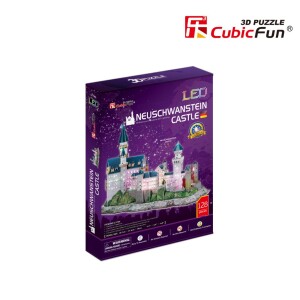 Product detail of Puzzle 3D Zámek Neuschwanstein led/128 dílků