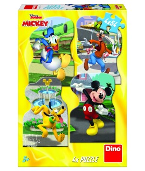 Product detail of Puzzle Mickey ve městě 4x54 dílků - Dino