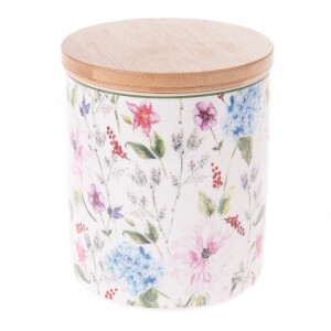 Product detail of Porcelánová dóza s bambusovým víkem Flower Garden, 600 ml