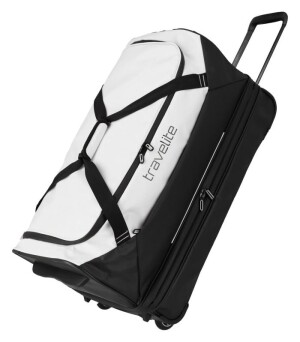 Product detail of Travelite Basics Wheeled Duffle exp. Black/white