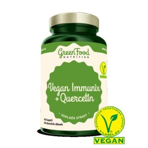 Product detail of GreenFood Vegan Immunix + Quercetin 60 kapslí