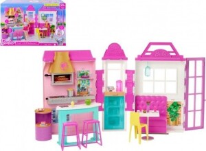 Product detail of Barbie restaurace s doplňky plast v krabici 46x32x14cm - Mattel Barbie