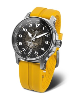 Product detail of Vostok Europe Expedition South Pole Automatic Line YN55-592A758S - Žlutý silikonový řemínek