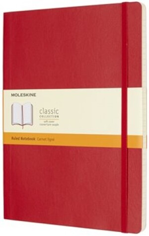 Product detail of Moleskine Zápisník měkké desky červený linkovaný B5 96 listů