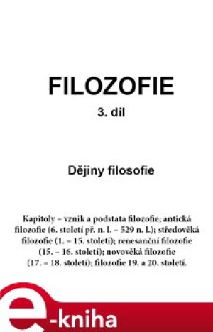 Product detail of FILOZOFIE 3. díl: Dějiny filosofie - Jan Volf