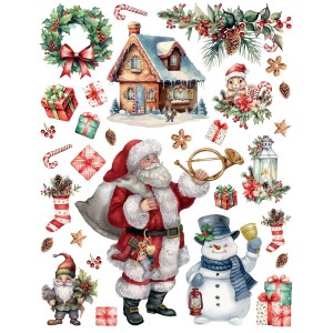 Product detail of Vánoční samolepky Santa Claus, 33 x 50 cm