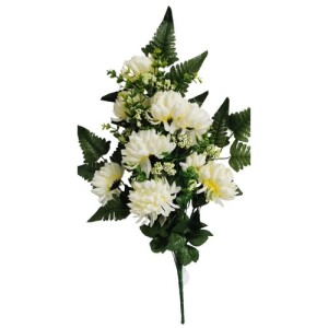 Product detail of Umělá dekorativní kytice Chryzantéma, krémová, výška 60 cm