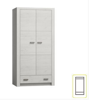 Product detail of JarStol Skříň Indianapolis I-1 | craft bílý