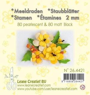Product detail of LEANE Pestíky do kvítků - černé 160 ks