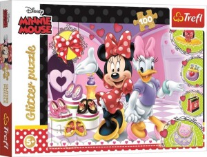 Product detail of Trefl Puzzle Minnie a Daisy / 100 dílků, třpytivé