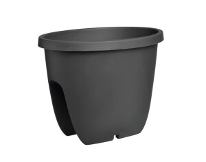 Product detail of Gardenico Balkónový květináč na zábradlí Balconia OVI antracit, pr. 30 cm
