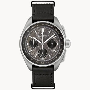 Product detail of Bulova Lunar Pilot Chronograph 96A312 Meteorite Limited Edition
