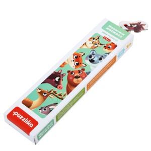 Product detail of Lesní zvířátka: naučné puzzle 8 zvířátek: 16 dílků