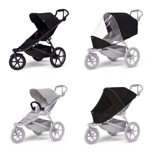 Product detail of Sportovní kočárek Thule Urban Glide 3 Black + madlo + pláštěnka + moskytiéra