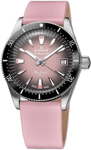 Product detail of Edox Skydiver 38 Date Automatic 80131-3NC-NDRO