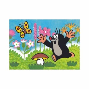 Product detail of Dino Puzzle Krtek a houba 66x47cm 24 dílků v krabici 30x20x6cm 24m+