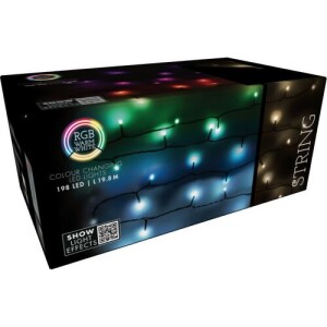 Product detail of RGB Vánoční LED řetěz s dálkovým ovládáním 198 LED, barevná, 19,8 m