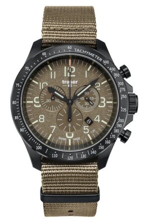 Product detail of Traser P67 Officer Pro Chronograph Khaki Nato
