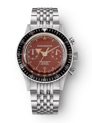 Product detail of Nivada Grenchen Chronomaster Broad Arrow Tropical Dial Inter. Bezel - Manual - Beads of Rice