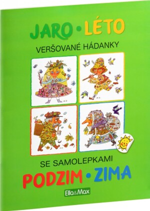 Product detail of Jaro, Léto, Podzim, Zima - Kniha samolepek a hádanek - Helena Zmatlíková