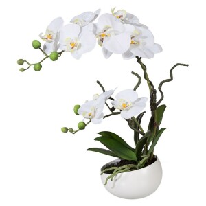 Product detail of Umělá Orchidej v květináči bílá, 42 cm 115812-40