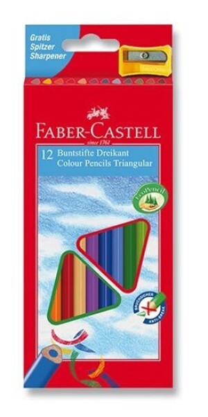 Product detail of Faber - Castell Pastelky trojhranné ECO 12 ks + ořezávátko