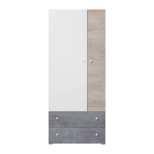 Product detail of Meblar Šatní skříň SIGMA SI3 L/P Barva: beton/bílá/dub