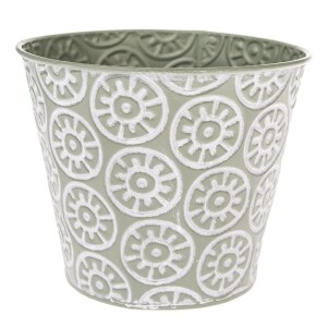 Product detail of Kovový obal na květináč Farisa zelená, 16 x 13,5 cm