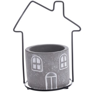 Product detail of Betonový obal na květináč House šedá, 11,7 x 15 x 8,5 cm