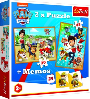 Product detail of Trefl Puzzle Tlapková patrola / 30+48 dílků + pexeso - Trefl